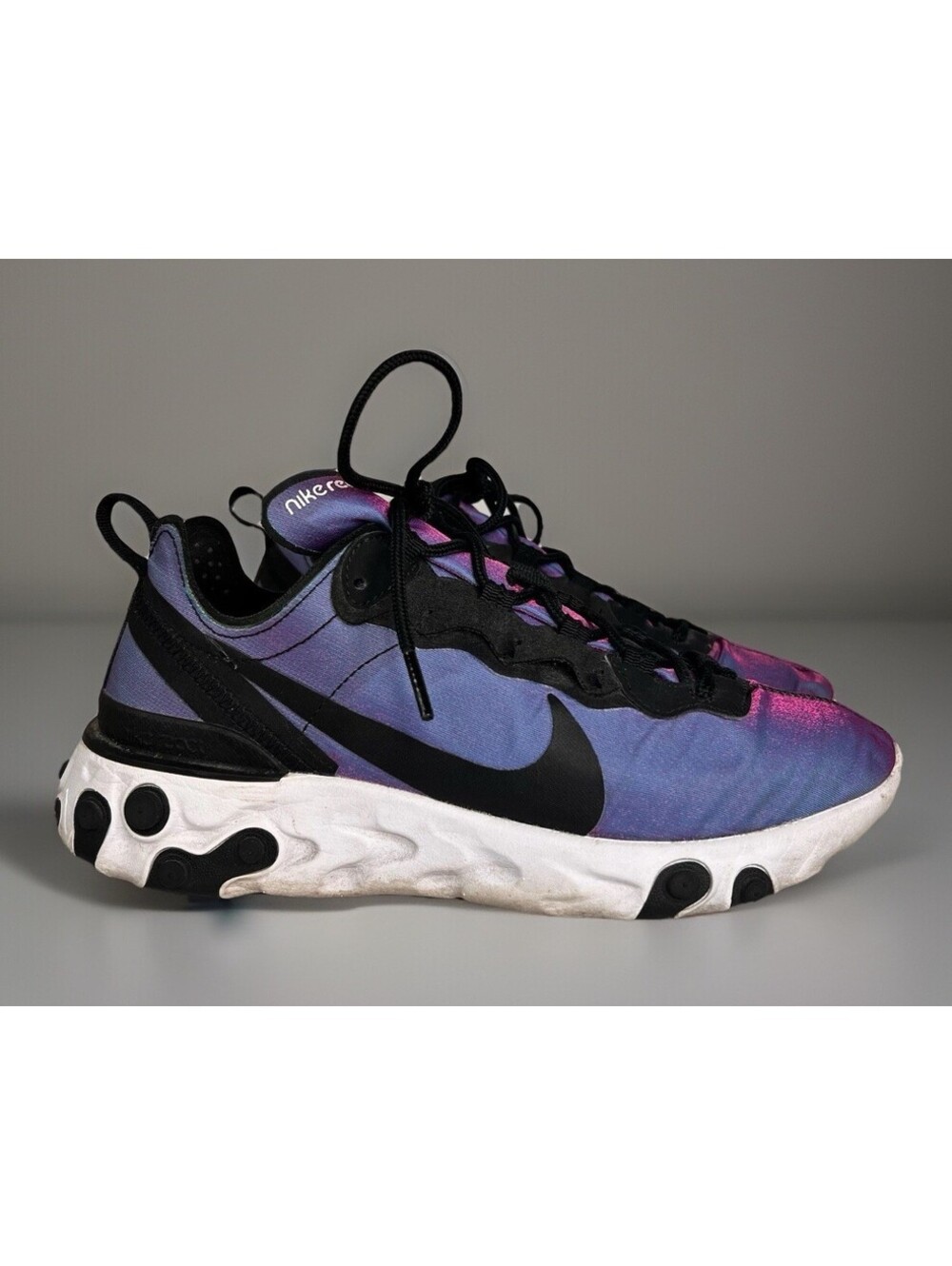 Nike React Element 55 Premium Black Laser Fuchsia (CD6964-001) Size 8.5